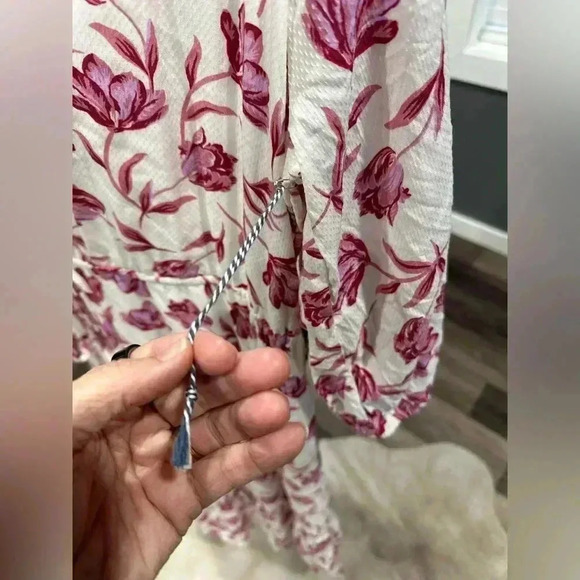 Draper James RSVP Women's Maxi Dress Large Pink Floral Cottagecore Boho NWT - Picture 5 of 10